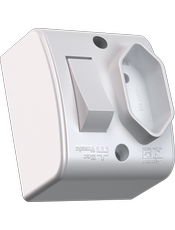 {produtos-mectronic::1 Interruptor + 1 Tomada 2P+T Convencionais}