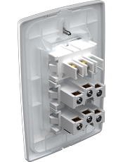 {produtos-mectronic::1 Interruptor Convencional + 2 Tomadas}