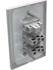 {produtos-mectronic::Conjunto 1 Interruptor Simples Soft + 2 Tomadas 2P+T 10A/250Vca com placa ON Branca}