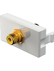 {produtos-mectronic::Conector Coaxial A+V Amarelo }