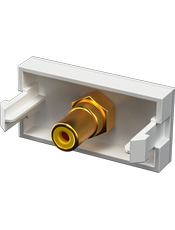 {produtos-mectronic::Conector Coaxial A+V Amarelo }