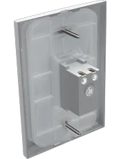 {produtos-mectronic::Conjunto 1 Campainha Bivolt 110/220Vca 80dBcom placa Vertical ON Branca}