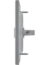 {produtos-mectronic::Conjunto 1 Interruptor Simples Soft 10A/250Vca com placa Horizontal ON Branca}