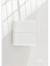 {produtos-mectronic::Conjunto 1 Interruptor Simples + 1 Interruptor Paralelo Soft 10A/250Vca com placa ON Branca}