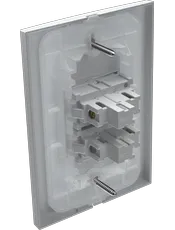 {produtos-mectronic::Conjunto 1 Interruptor Simples + 1 Interruptor Paralelo Soft 10A/250Vca com placa ON Branca}