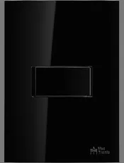 {produtos-mectronic::Conjunto 1 Interruptor Paralelo Soft 10A/250Vca com placa Horizontal ON Black}