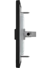 {produtos-mectronic::Conjunto 1 Interruptor Paralelo Soft 10A/250Vca com placa Horizontal ON Black}
