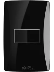 {produtos-mectronic::Conjunto 1 Interruptor Simples Soft 10A/250Vca com placa Horizontal Petra Black}
