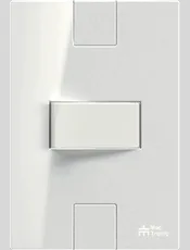 {produtos-mectronic::Conjunto 1 Interruptor Paralelo Soft 10A/250Vca com placa Horizontal Linha Click Branca}