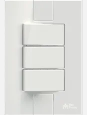 Conjunto 2 Interruptores Simples Soft + 1 Interruptor Paralelo Soft 10A/250Vca com placa Linha Click Branca