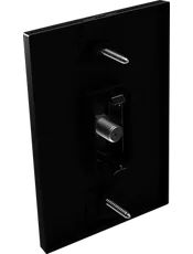 {produtos-mectronic::Conjunto 1 Conector Coaxial para Antena com placa Vertical Click Black}