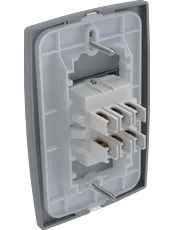 {produtos-mectronic::Conjunto 1 Interruptor Bipolar Paralelo 10A/250Vca com placa Mec-Plus Cinza}