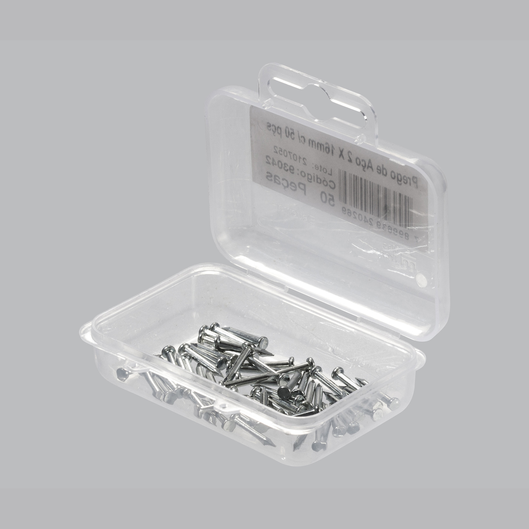 Prego de aço PRATA 2 x 16 mm