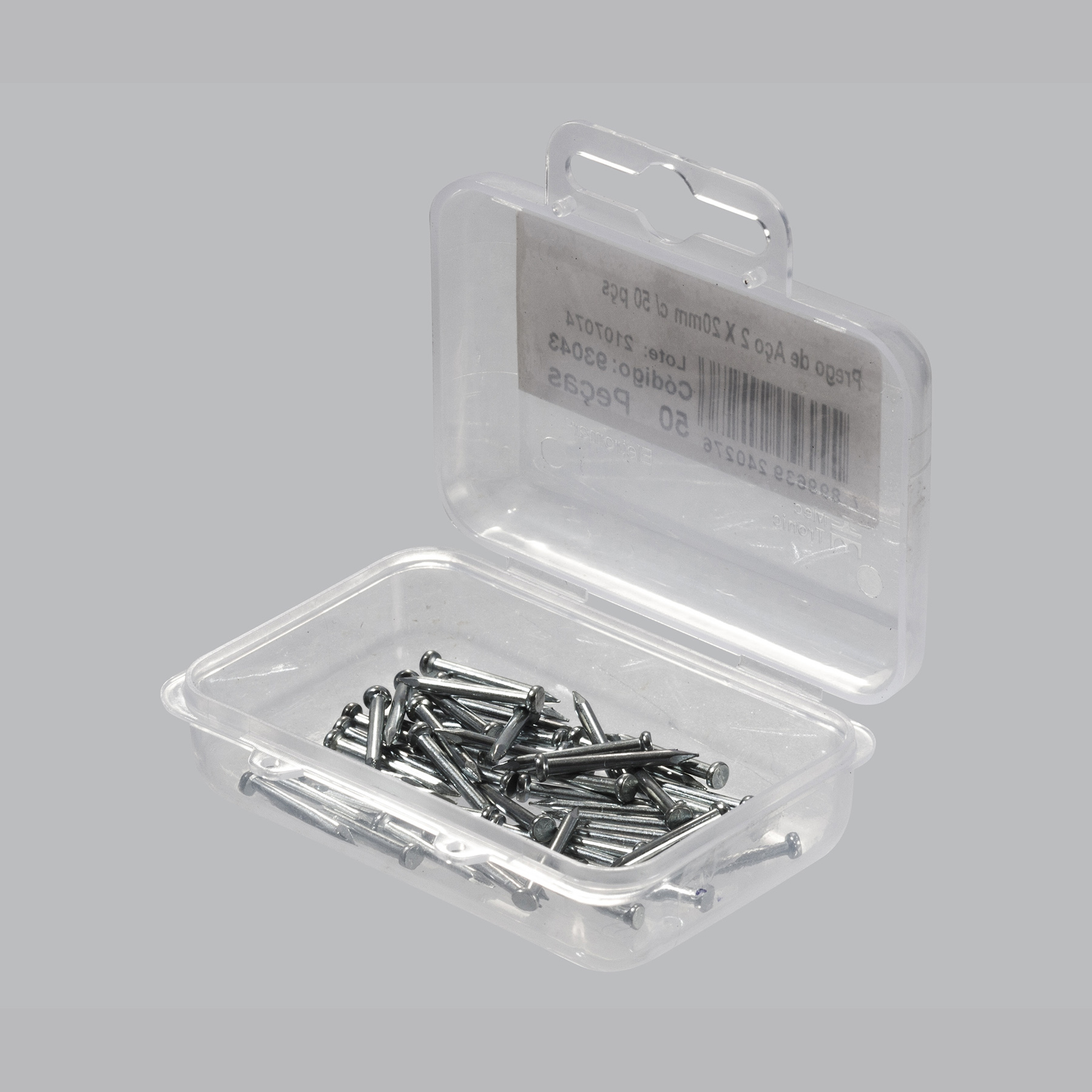 Prego de aço PRATA 2 x 20 mm